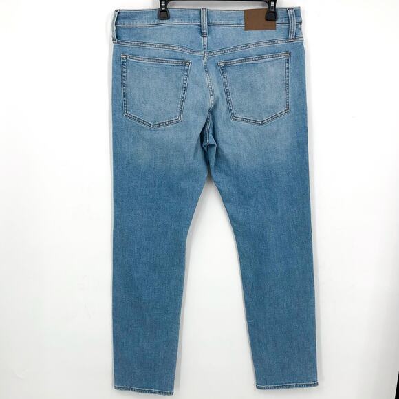 MADEWELL Men's Straight Slim Jeans 35x32 Blue Hodgson Wash Denim ND475 NWT - Picture 8 of 16